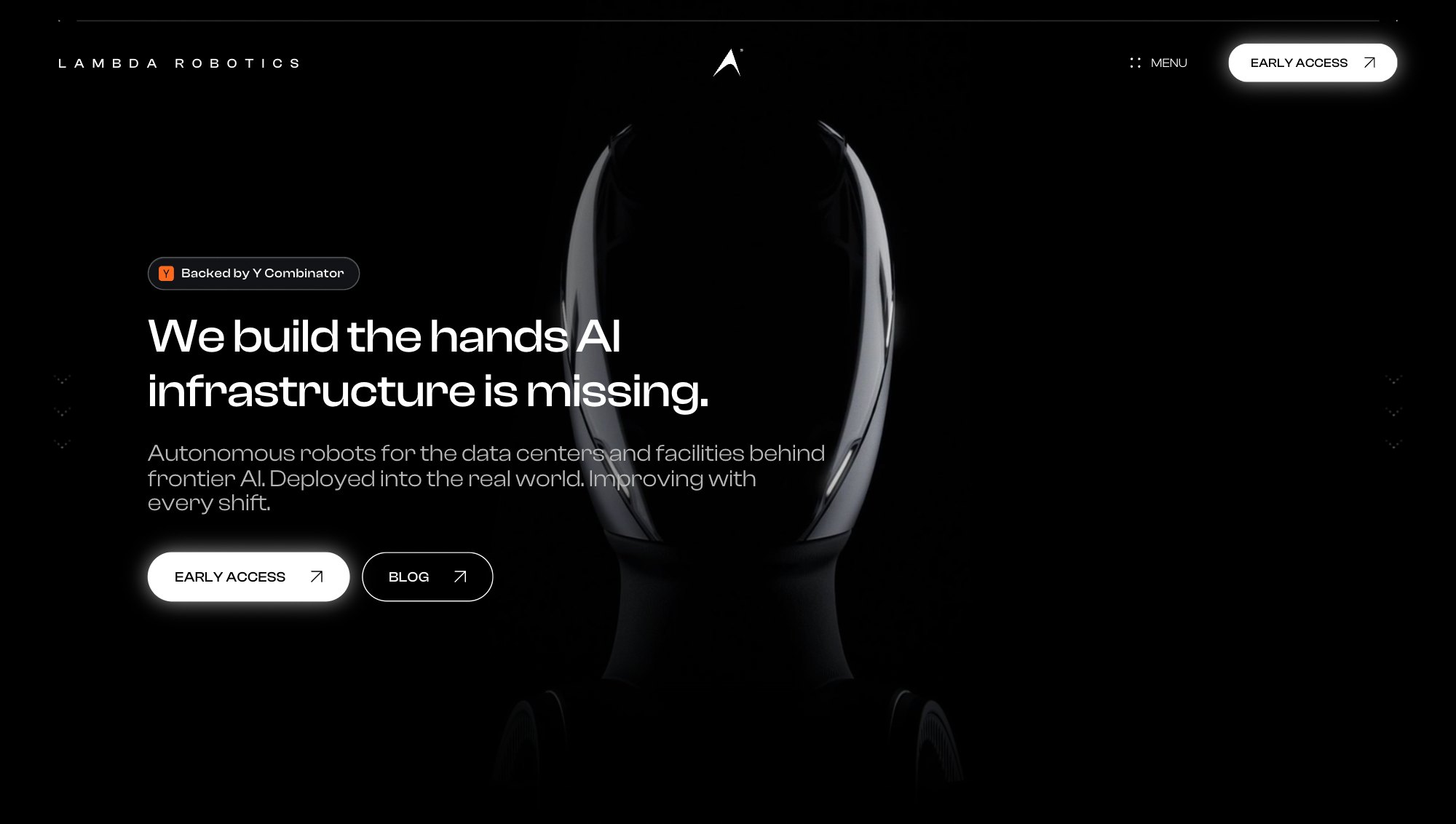 Lambda Robotics website by Pure Studio