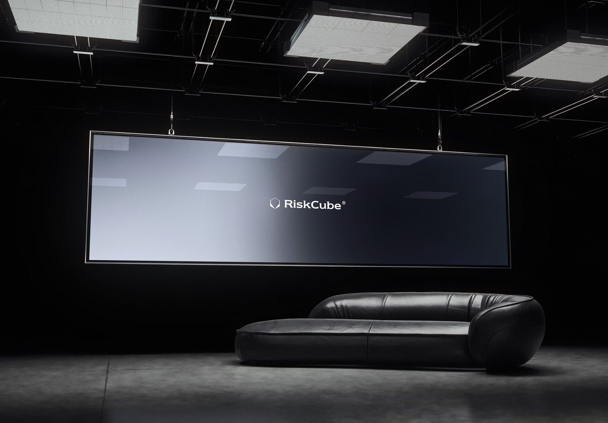 RiskCube branding, campaign by Pure Studio