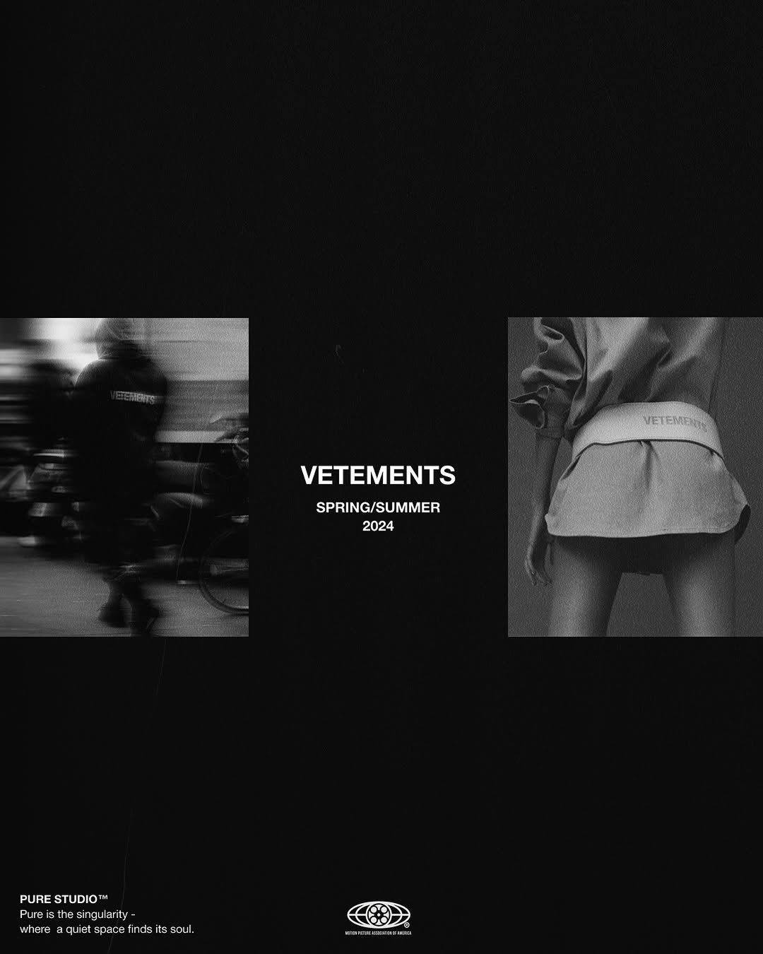 Vetements art direction, campaign by Pure Studio
